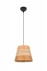 Lampa wisząca pleciona z przędzy brązowa owalna boho rystykalna industrialna minimalistyczna nad stół do salonu sypialni JOELINE R31731926 Rl